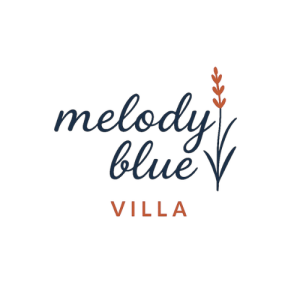 Melody Blue Villa Logo Crop White Shadow